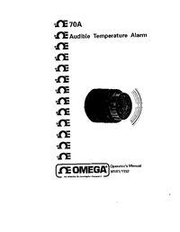 Thumbnail of document Manual - 70A-2 70A series Low Cost Audible Alarm Annunciators